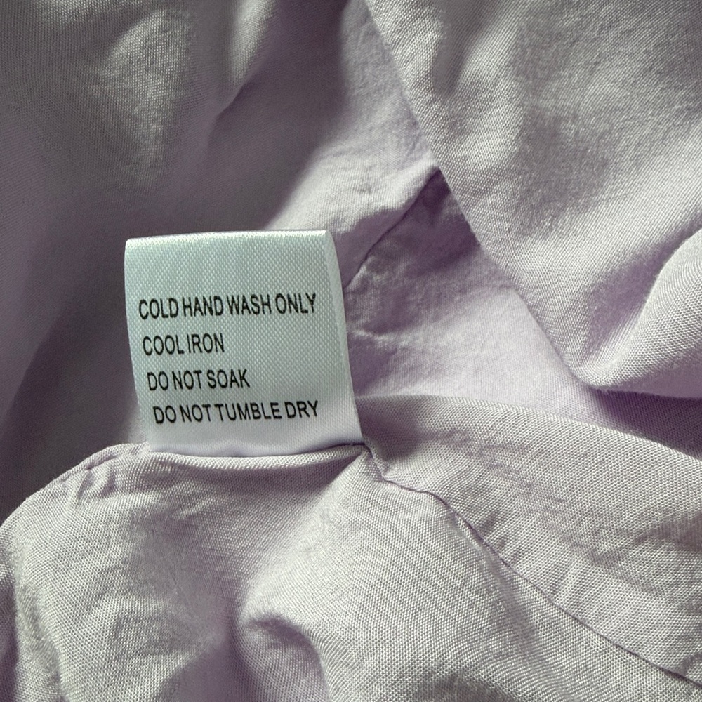 Princess Polly Lilac Tiered Mini Dress V-Neck SZ 10 - Picture 6 of 9
